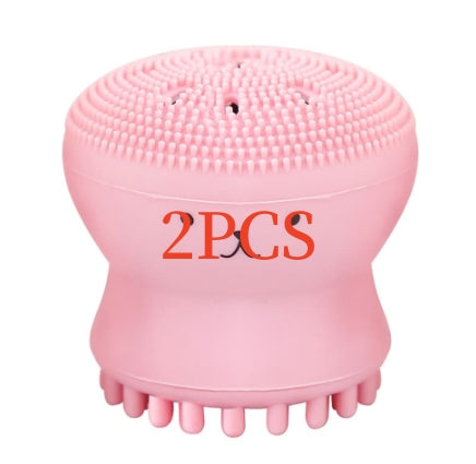 🧼🐙 Cartoon Octopus Silicone Wash Brush | Foaming Facial Cleansing & Massage Brush