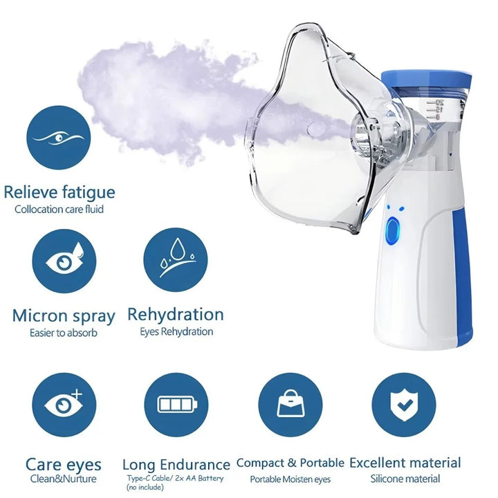 💆‍♀️💧 Portable Nano-Ion Facial Steamer | Handheld Mist Hydration Device