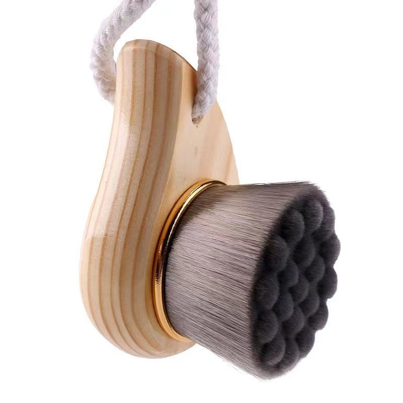 🧼🌿 Comma Facial Brush | Soft Hair Facial Cleansing & Massage Brush