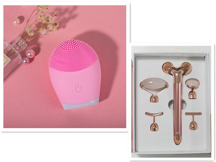 💖🧼 Electric Ultrasonic Silicone Facial Cleanser | Deep Cleansing & Oil Control Device