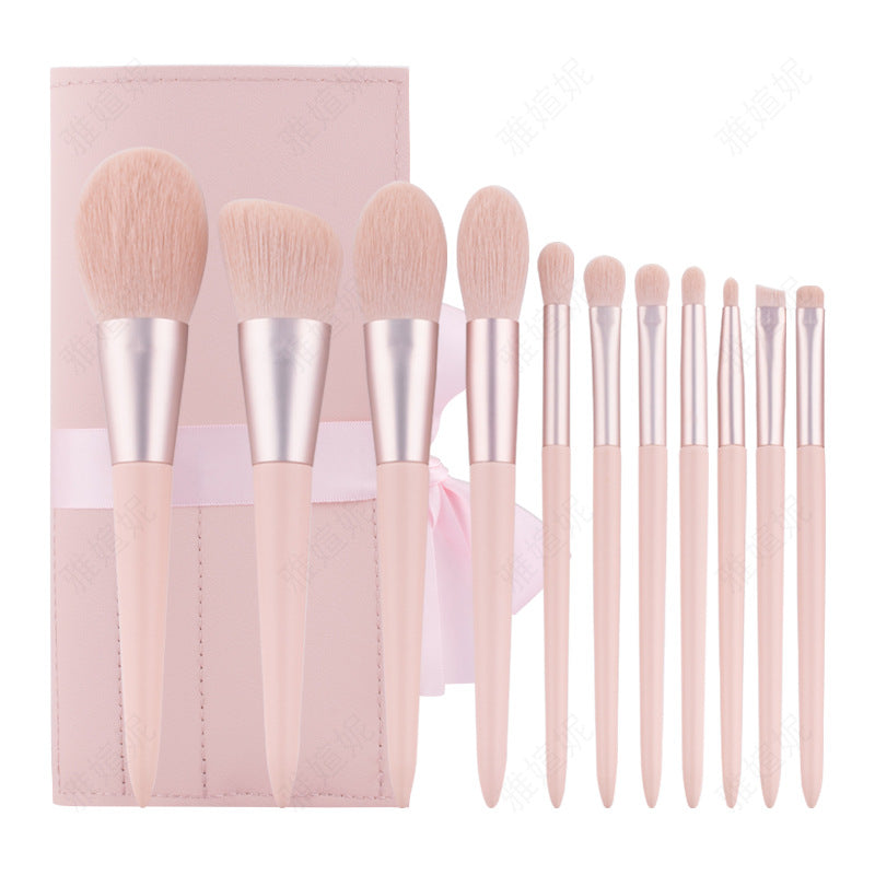 ✨ Light Blue Handle 12-Piece Makeup Brush Set — Soft Hair Beauty Tools 💄