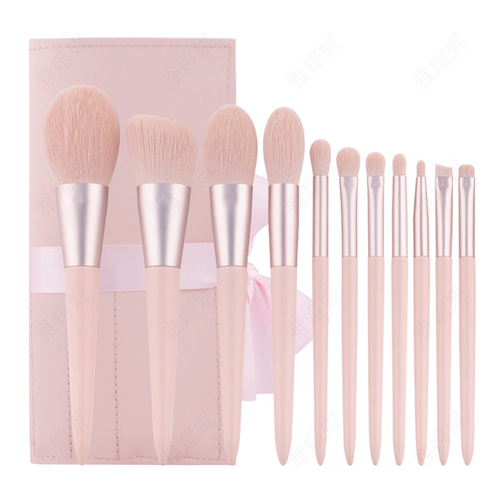 ✨ Light Blue Handle 12-Piece Makeup Brush Set — Soft Hair Beauty Tools 💄
