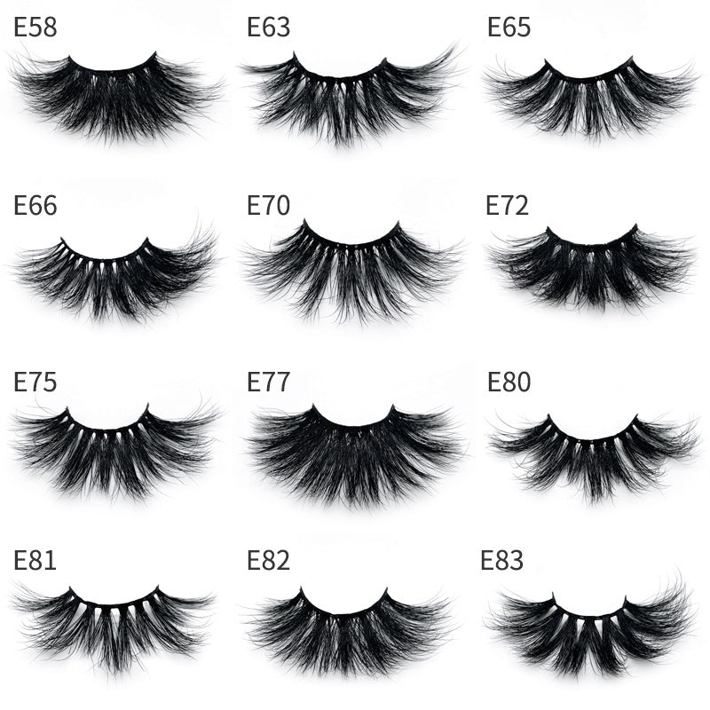 👁️✨ Handmade Eyelashes – 25MM Mink Hair False Lashes (15 Styles)