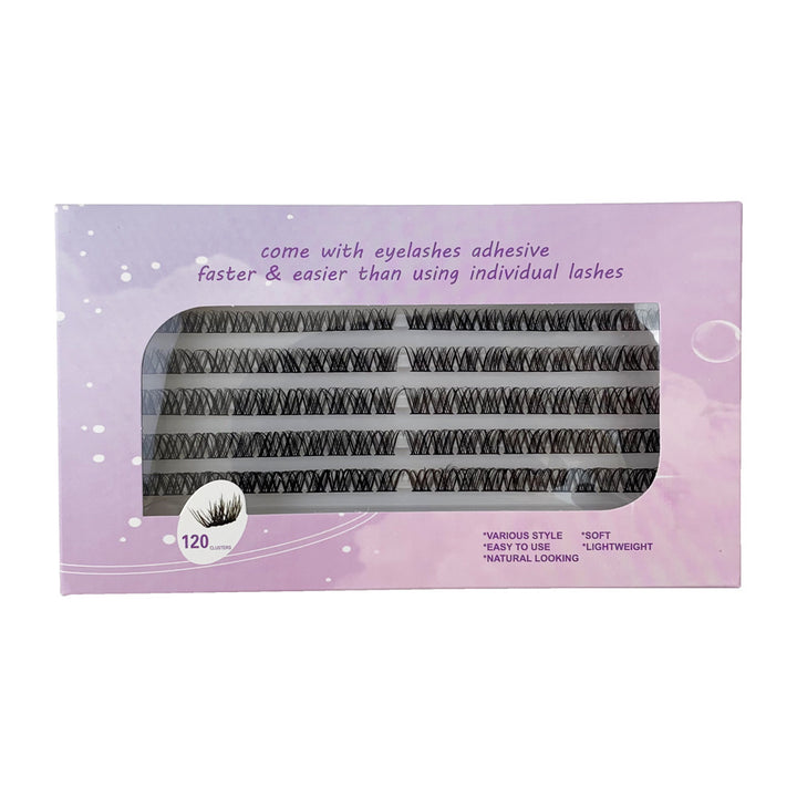 👁️✨ Self-Grafting Single Cluster Eyelash Set – DIY Lash Extension Kit
