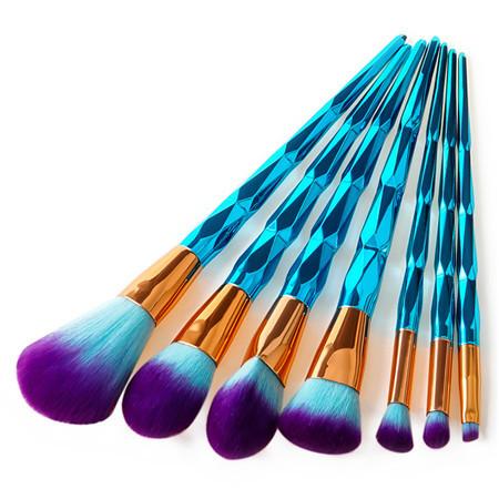 ✨ Diamond Makeup Brush Set — 4/7/10 Piece Beauty Tools 💎💄