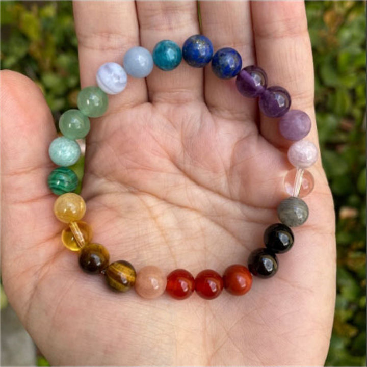 Bohemian Rainbow Rough Stone Bracelet