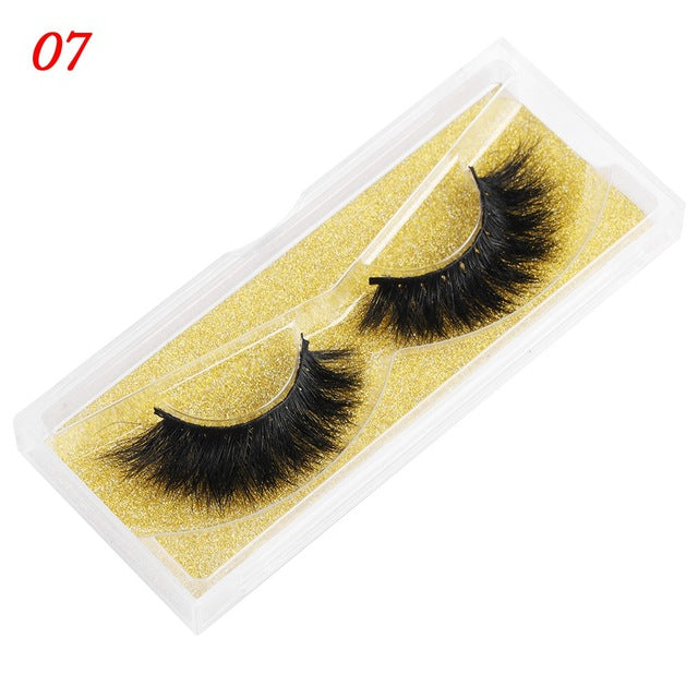 👁️✨ 25MM Mink Eyelashes – Wispy Fluffy Dramatic Fake Lashes