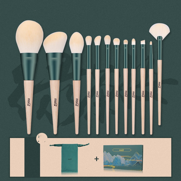 ✨ MSQ 12-Piece Makeup Brush Set — Professional Learning Kit 💄