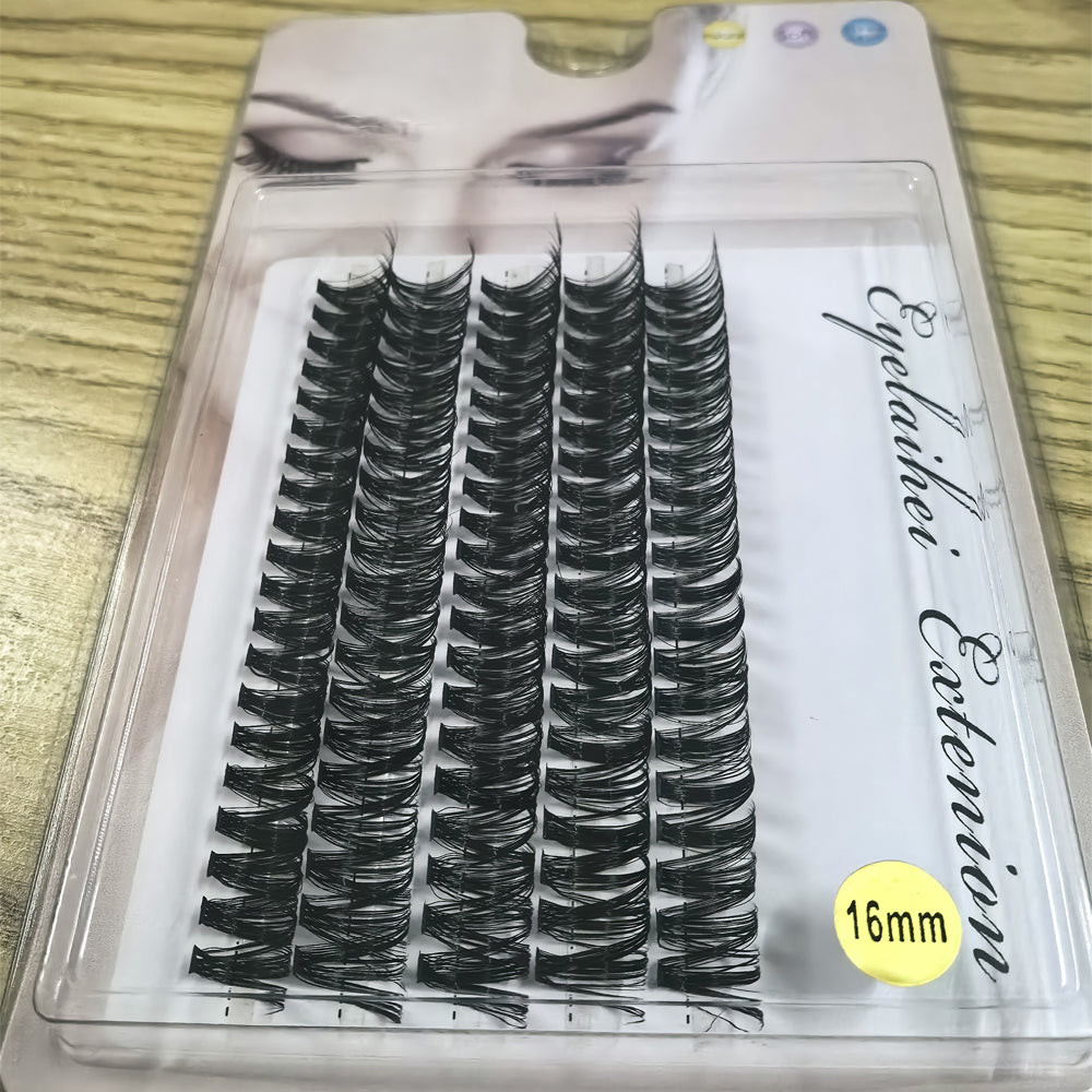 👁️✨ 5 Rows of 40D Cluster Segmented Lashes – DIY Lash Extension Set