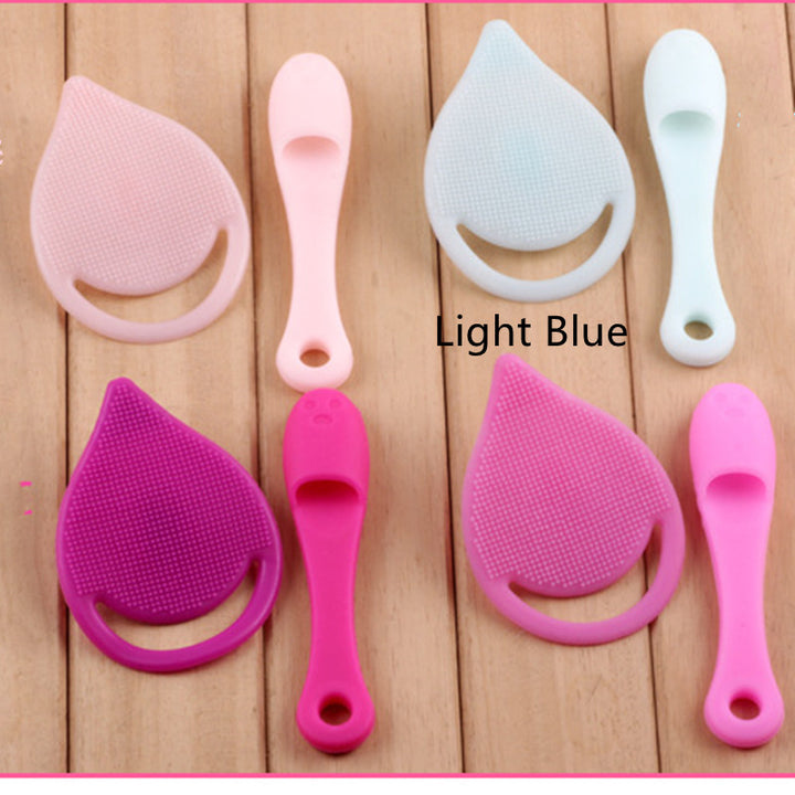 💖🧼 Silicone Drop-Shaped Facial Cleansing Instrument Set | Gentle Pore Cleanser