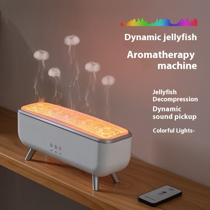 🪼💨 Creative Jellyfish Smoke Ring Humidifier | Ultrasonic Sound Pickup Atmosphere Diffuser ✨