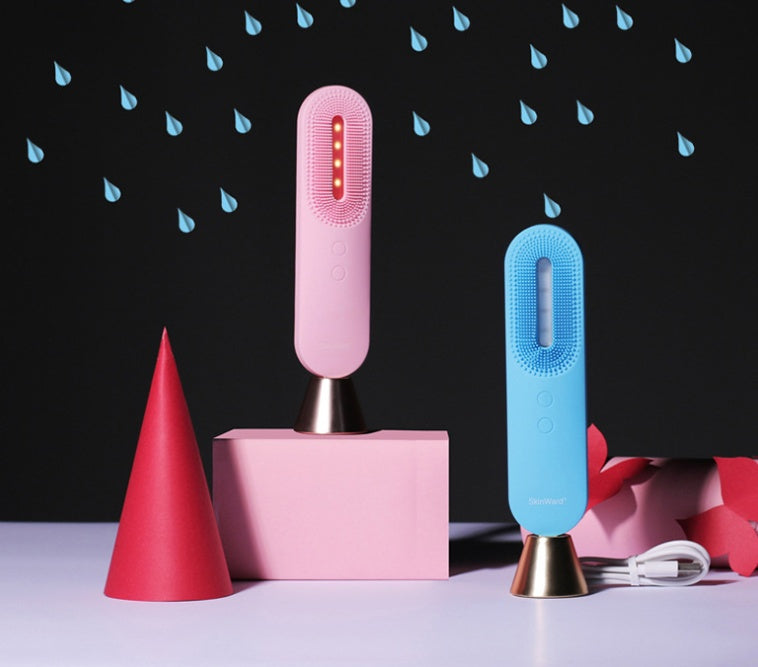 💖⚡ Electric Facial Cleansing Brush 3-in-1 | USB Rechargeable Silicone Face Cleanser