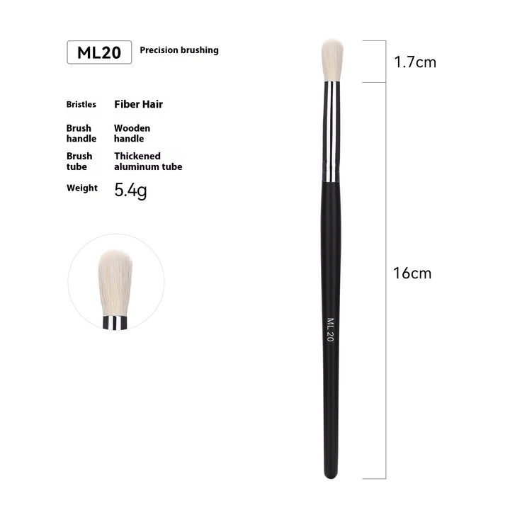 🖌️ 32-Piece Professional Makeup Brush Set – Wooden Handle Brushes with Leather Storage Bag 💄✨