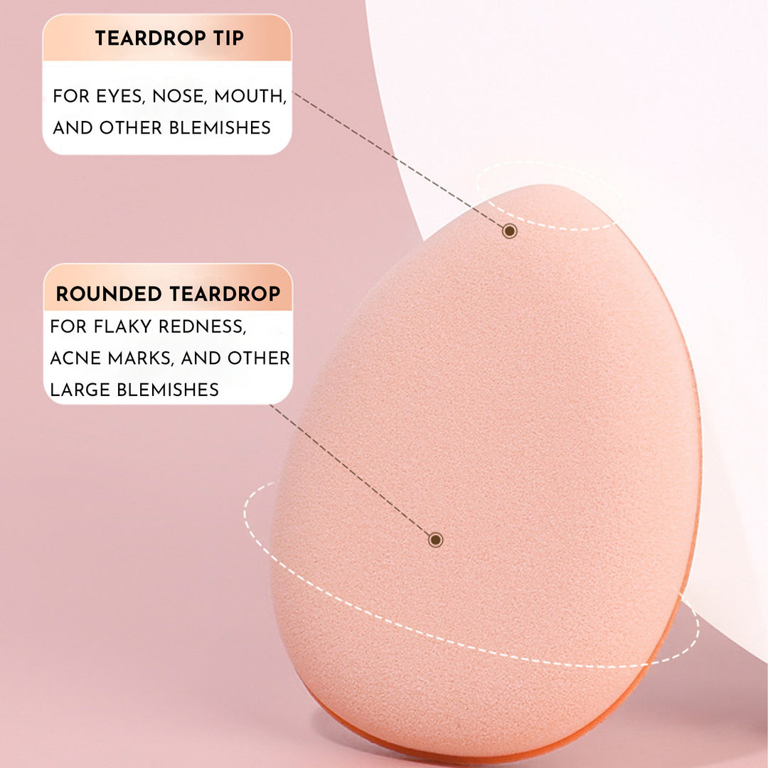 🥚💄 Mini Finger Makeup Puff Set – Professional Concealer & Foundation Cushion Sponge (Travel Size Beauty Tool)