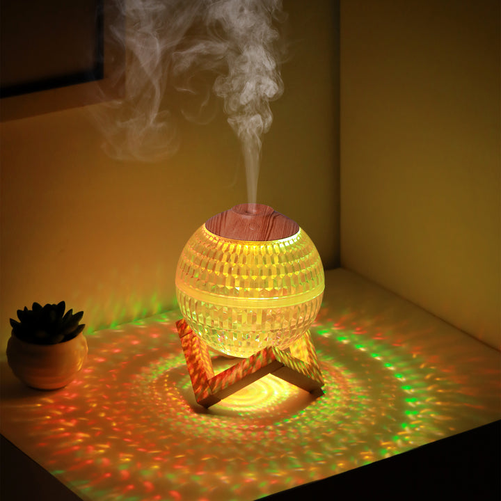 🔮💧 Crystal Ball Humidifier | RGB Colorful Mini Silent Ultrasonic Mist Diffuser ✨