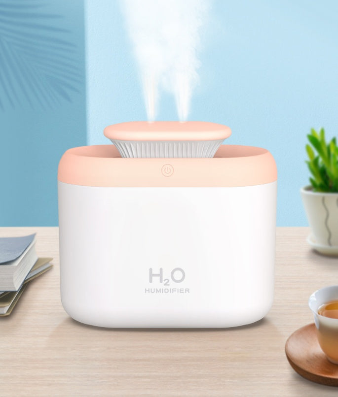 💧🌫️ Large-Capacity Dual-Jet Humidifier | Atomized Air Purifier for Home Use