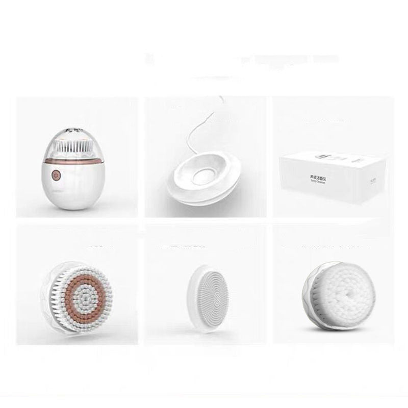 💖🧼 Electric Facial Cleanser Face Brush | Sonic Vibration Pore Cleansing Device