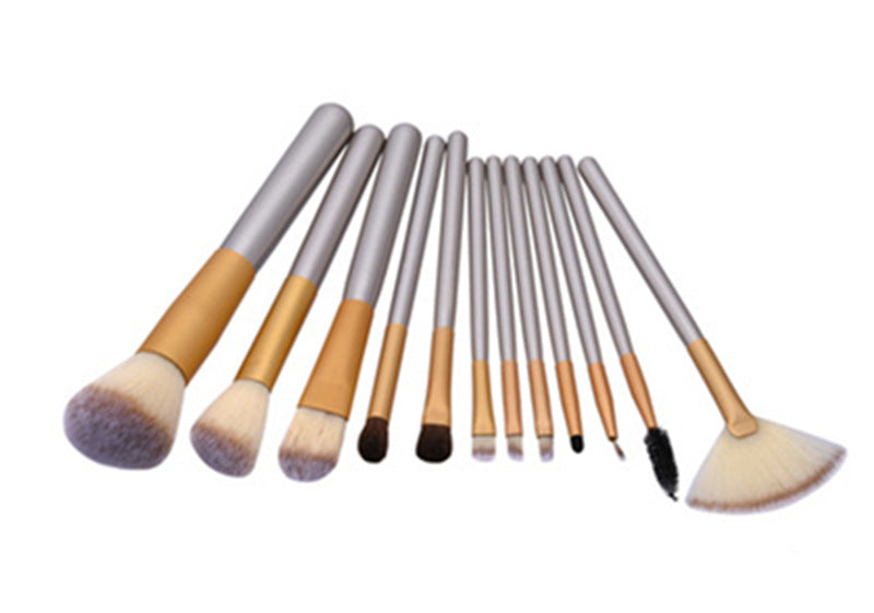 ✨ Beige Champagne Makeup Brush Set — 24-Piece Luxury Beauty Kit 💄🥂