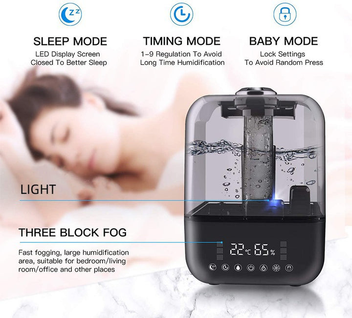 💧📡 Ultrasonic Intelligent Aromatherapy Humidifier | Remote Control Large Capacity Unit