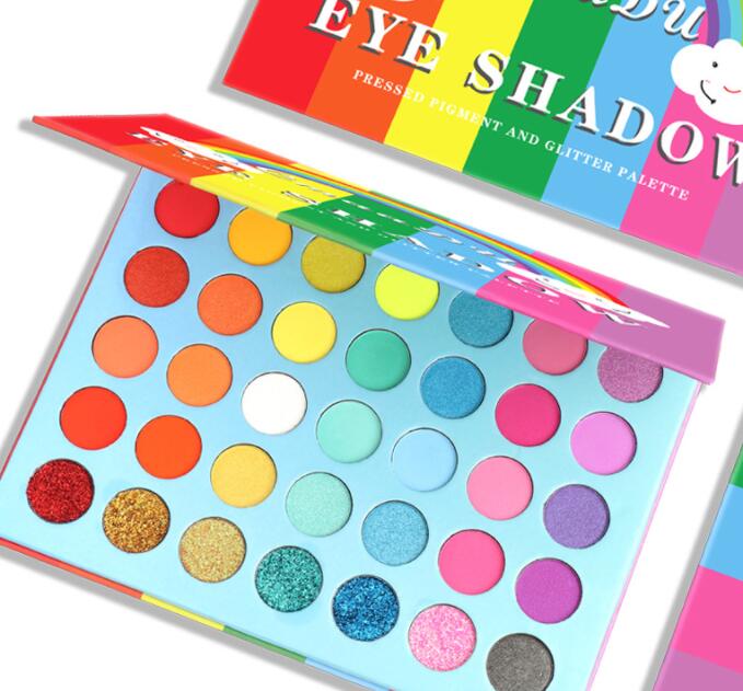 ✨ 35-Color Rainbow Matte Eyeshadow Palette – Waterproof Full Coverage Makeup Set ✨