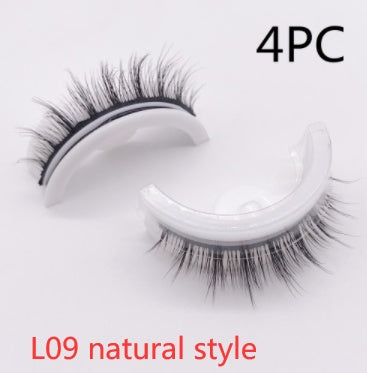 👁️✨ Reusable 3D Mink Lashes – Self-Adhesive Natural False Eyelashes (Glue-Free Silk Style)