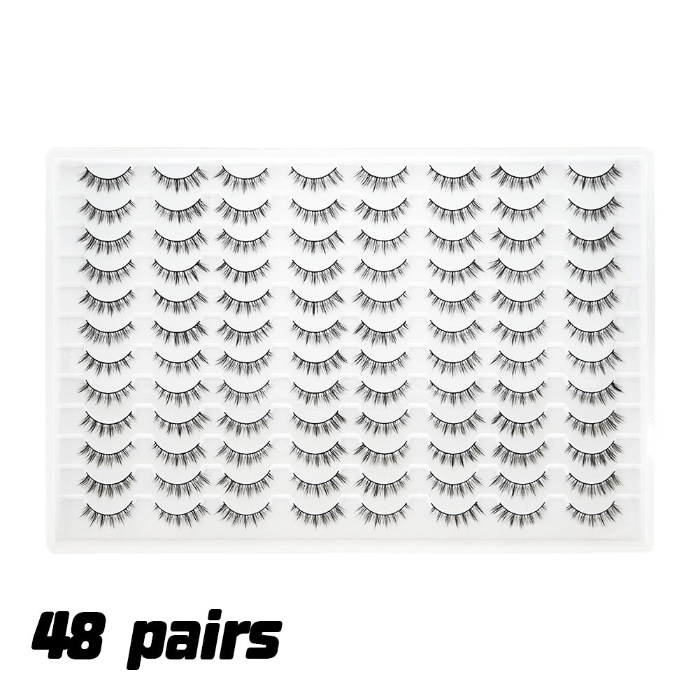 👁️✨ 3D False Eyelashes – Multi-Layered Realistic Soft & Comfortable Lashes