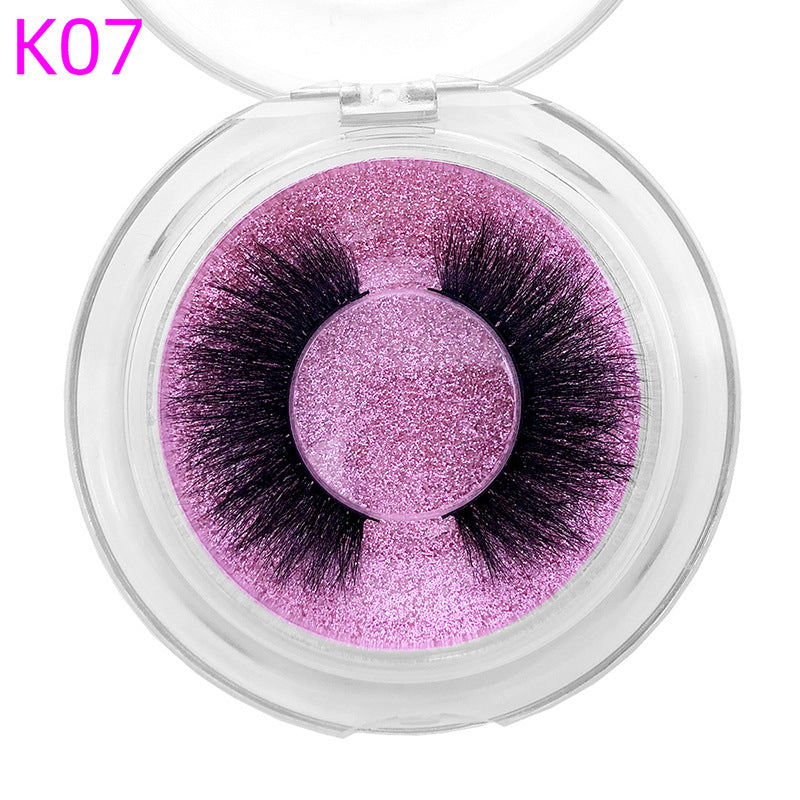 👁️✨ 8D Mink Hair False Eyelashes – Thick Handmade Volume Lash Set