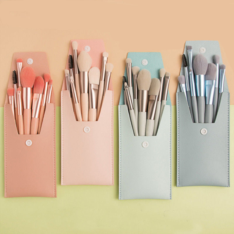 ✨ Beauty Tools 8-Piece Mini Makeup Brush Set — Portable Travel Kit 💄