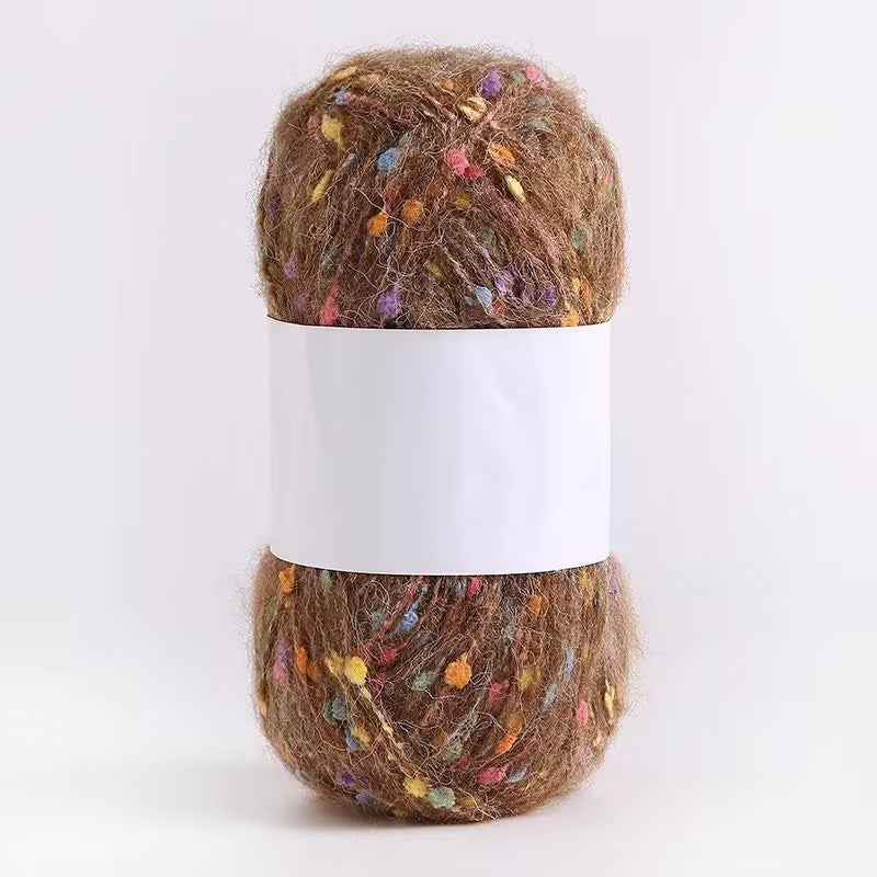 Colored Mohair Knitting Yarn – Soft Hand Woven Mohair Thread for Sweaters, Scarves & DIY Crafts