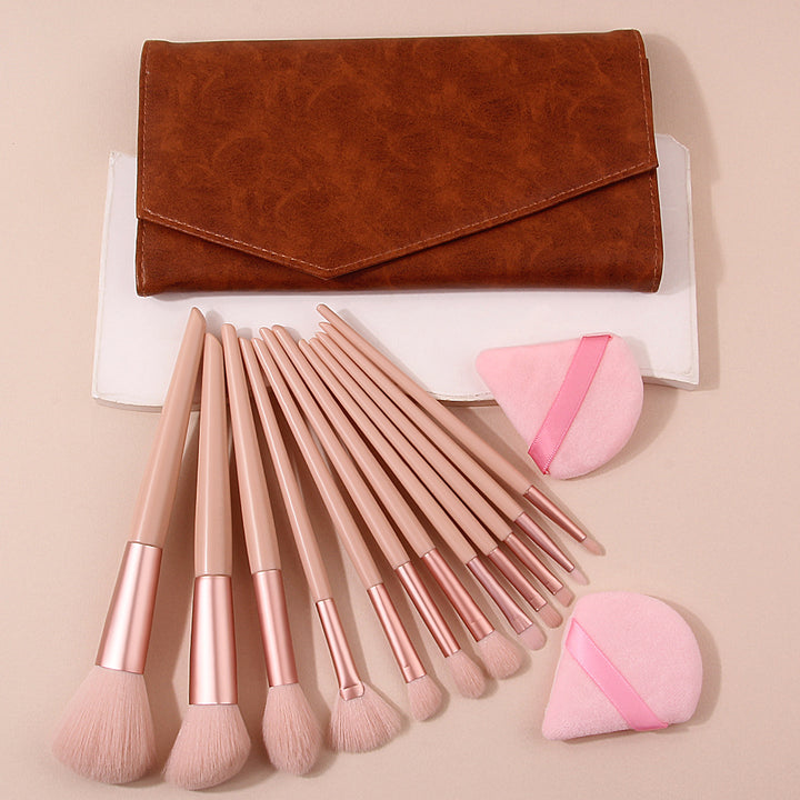 ✨ 12-Piece Soft Hair Makeup Brush Set — Beauty Tools Kit 💄💖