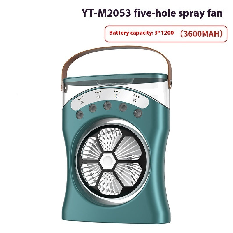 🌬️💧 Portable Misting Fan | Rechargeable Mini Air Cooler with Humidifier ❄️✨
