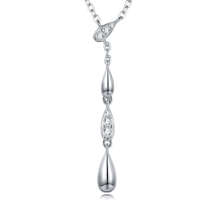 Luxury Minimalist Moissanite Pendant Necklace – Gold-Plated S925 Silver