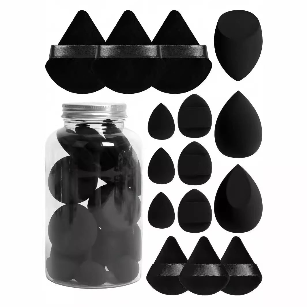 💄✨ 15-Piece Powder Puff Set in Floating Bottle