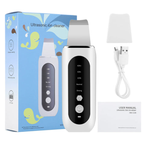 💖🌀 Ultrasonic Skin Spatula | Facial Pore & Blackhead Deep Cleansing Beauty Device