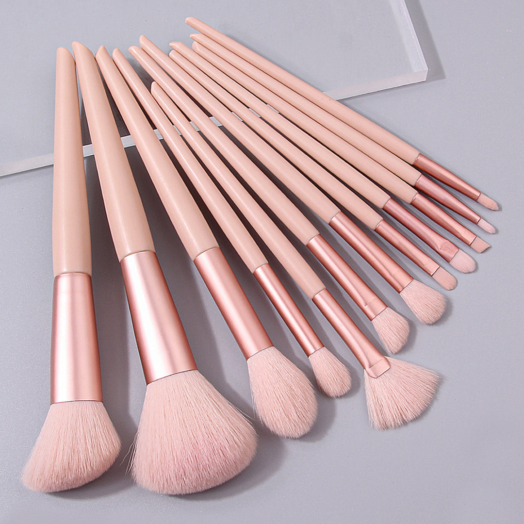 ✨ 12-Piece Soft Hair Makeup Brush Set — Beauty Tools Kit 💄💖