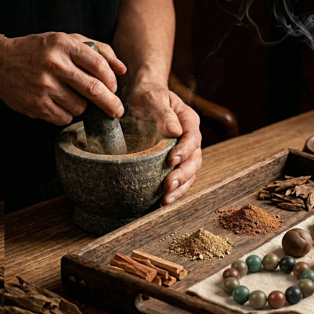Chinese Herbal Bead Bracelet – Lightweight Traditional Wellness Bracelet