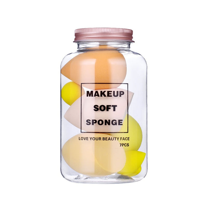 💄✨ Foreign Trade Makeup Puff | 7PCS Canned Drift Bottle Beauty Egg Set