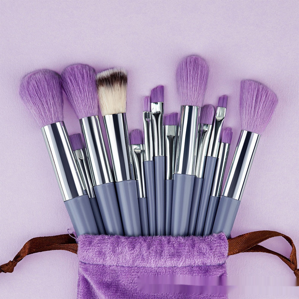 ✨ Portable Complete Makeup Brush Set — Multi-Color Beauty Tools Kit 💄