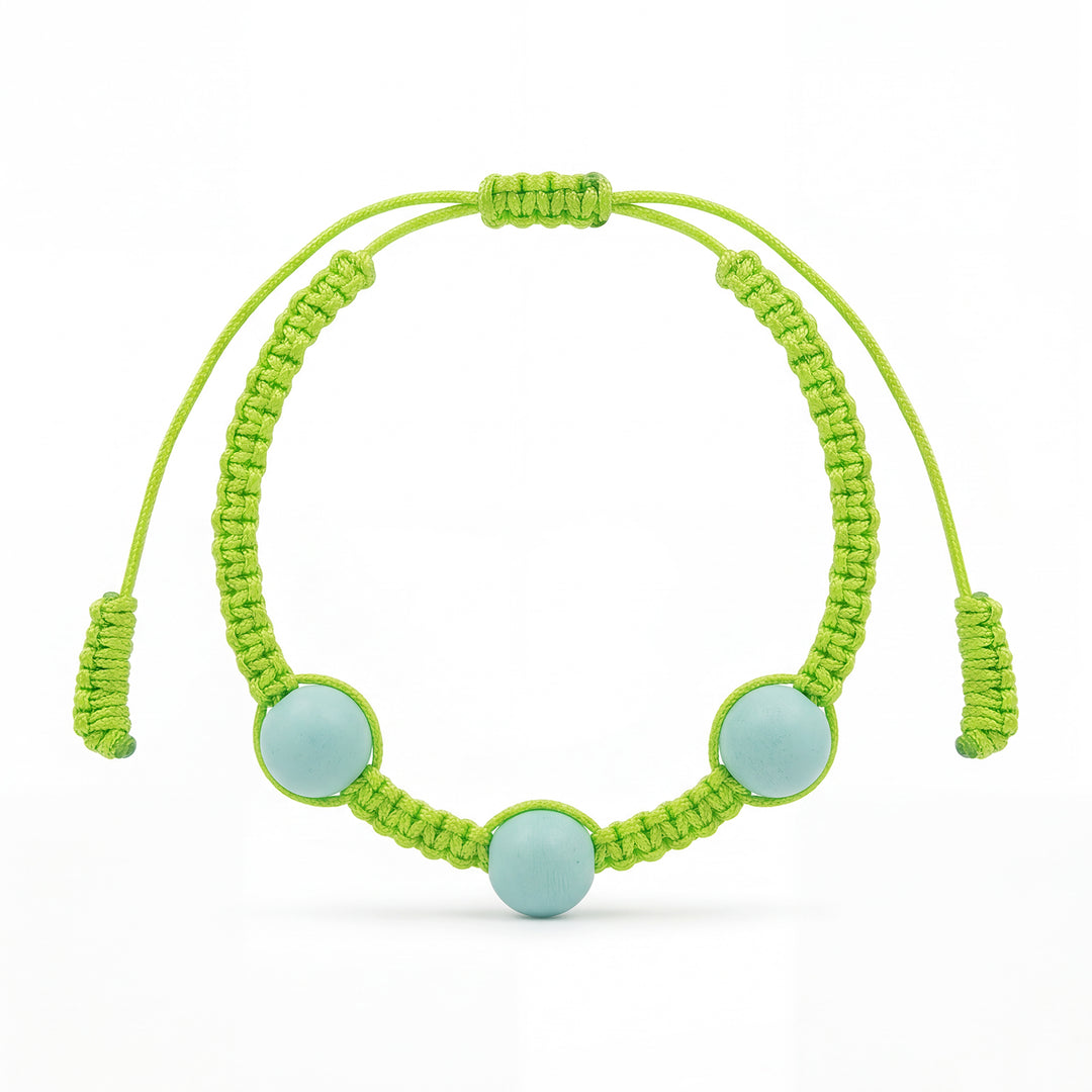 Chinese Herbal Metal Bead Bracelet – Lightweight Traditional Style Jewelry