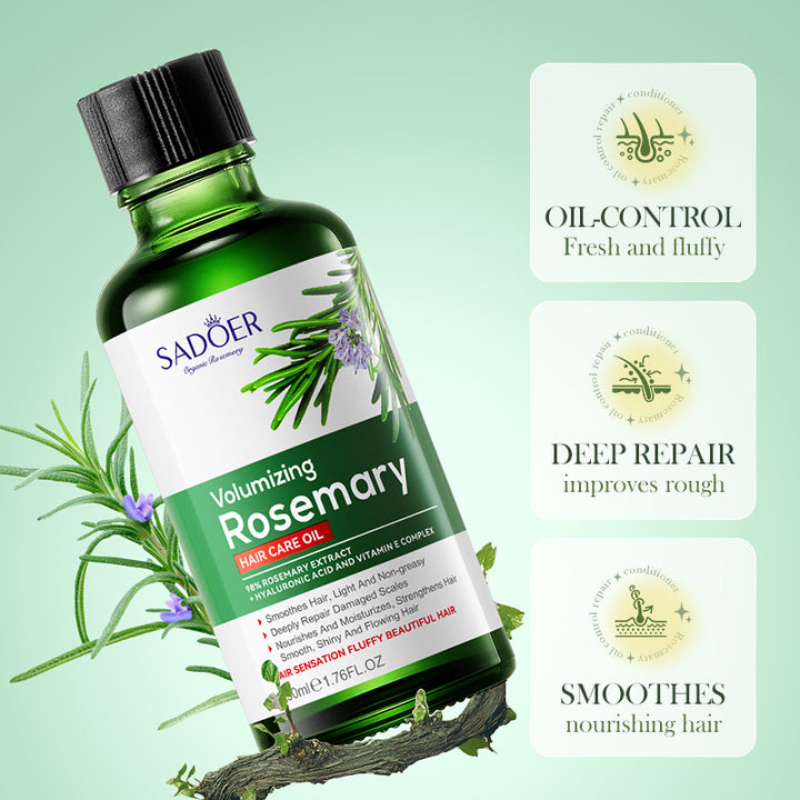 ✨ Rosemary Hair Care Essential Oil — Smooth & Repair Dry, Frizzy Hair 🌿💆‍♀️