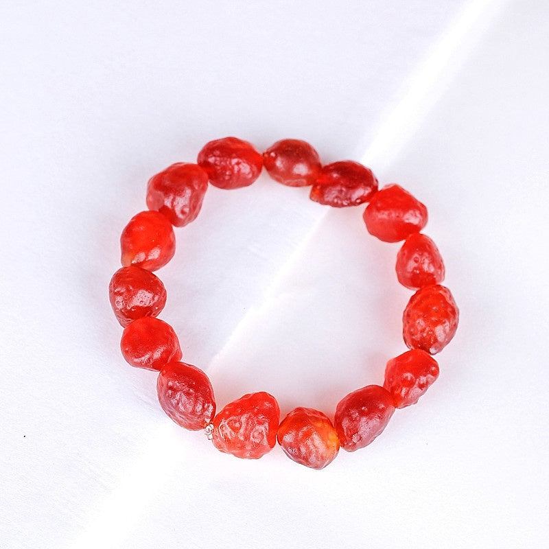 Colorful Agate Rough Stone Bracelet
