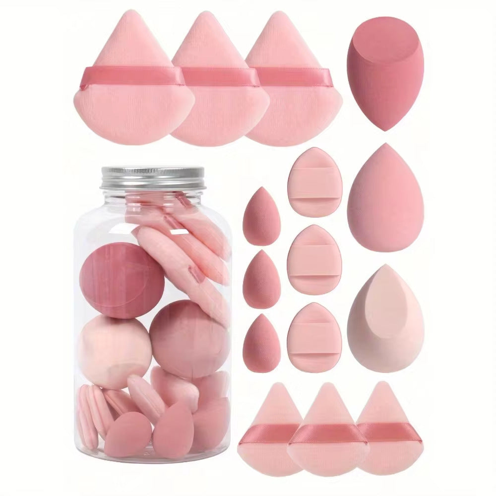 💄✨ 15-Piece Powder Puff Set in Floating Bottle