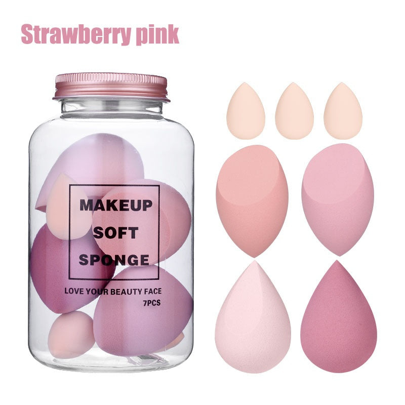 💄✨ Foreign Trade Makeup Puff | 7PCS Canned Drift Bottle Beauty Egg Set