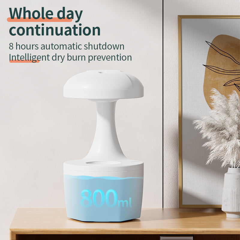 💧✨ Anti-Gravity Water Droplet Humidifier | 800ml USB Aromatherapy Diffuser 🌊