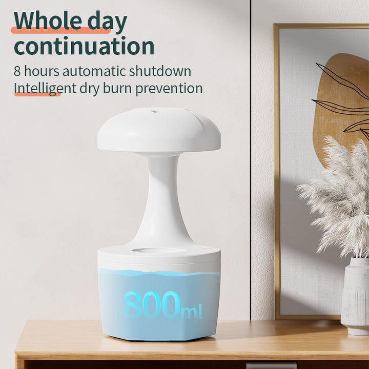 💧✨ Anti-Gravity Water Droplet Humidifier | 800ml USB Aromatherapy Diffuser 🌊