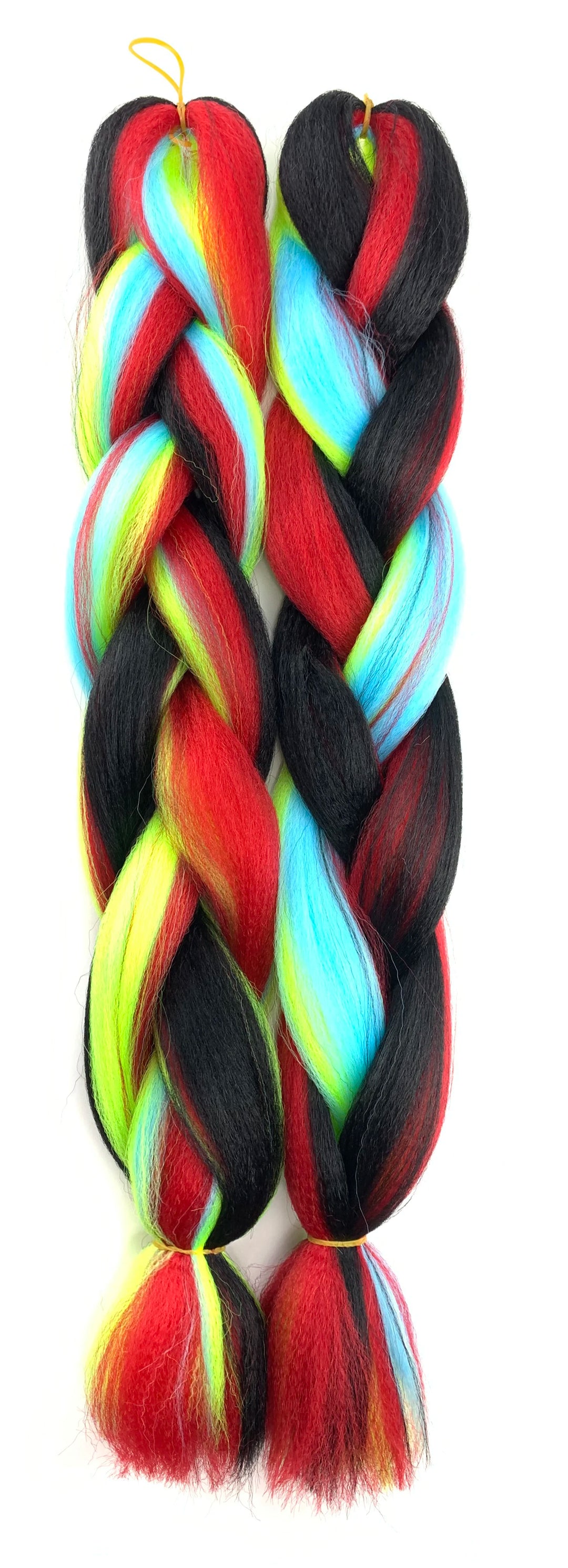 Mixed Color Jumbo Braiding Hair 24 Inch – Pre-Stretched Synthetic Extensions for Long Braids