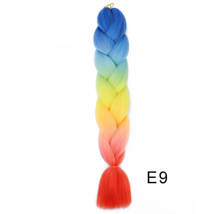 New Colors Synthetic Glowing Ombre Jumbo Twist Braiding Hair – Kanekalon Hair Extensions for Women