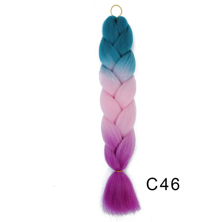 New Colors Synthetic Glowing Ombre Jumbo Twist Braiding Hair – Kanekalon Hair Extensions for Women