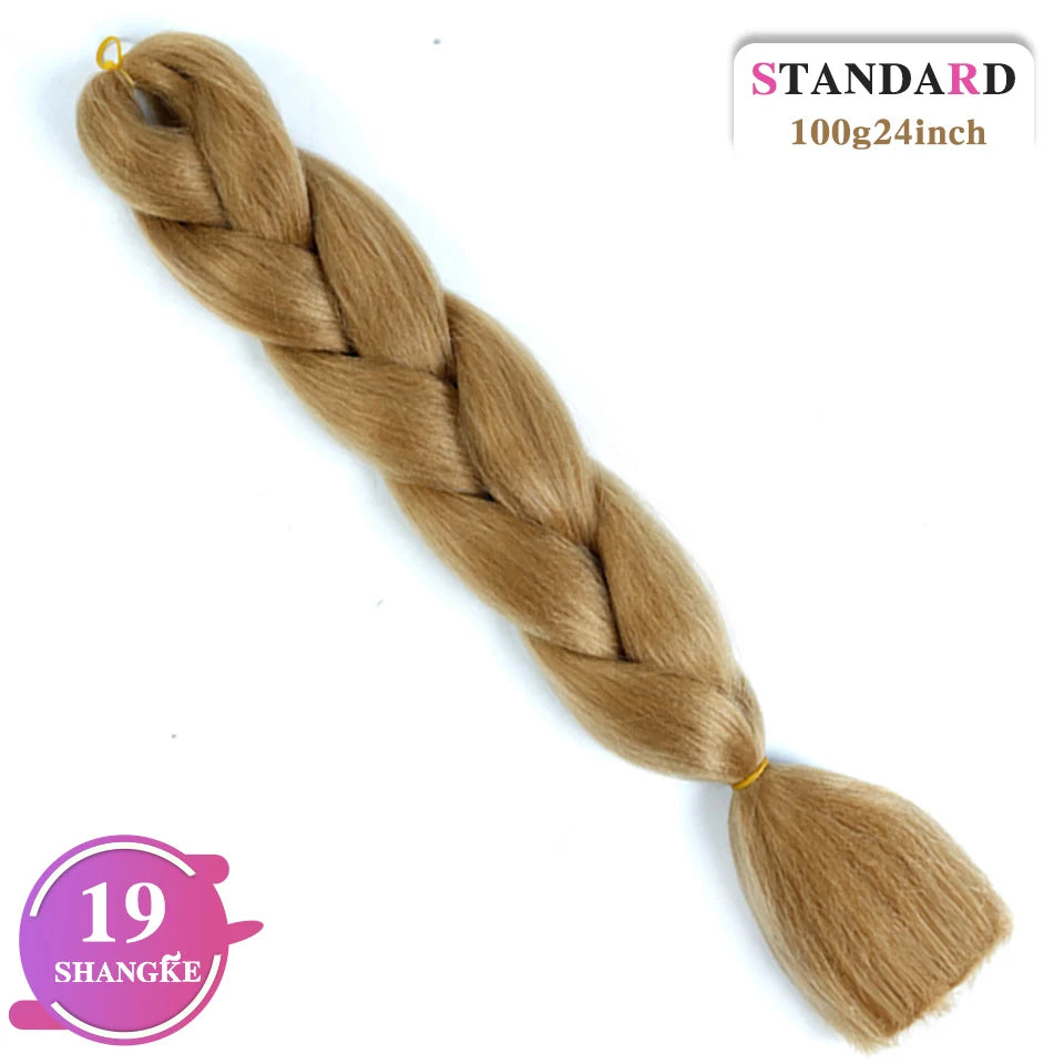 24 Inch Rainbow Weaving Hair Extensions – Synthetic Professional Color Weave Hair 55