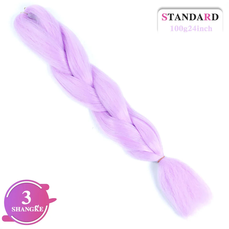 24 Inch Rainbow Weaving Hair Extensions – Synthetic Professional Color Weave Hair 55
